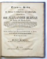 Oratio Funebris... Sacrae Romanae Ecclesiae Presbyteri Cardinalis Principis Alexandri a Rudna et Div...