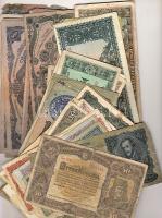 Korona-pengő-infla vegyes bankjegy tétel 52 db, benne jobbak is