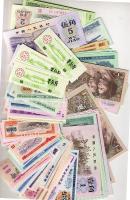 Kína 150 db vegyes bankjegy, főleg újak T:I