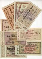 D.Reich Reichsbahn/ birodalmi vasút 1923. 8 klf bankjegy T:I,II