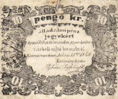1849. Komárom 10Kr T:restaurált