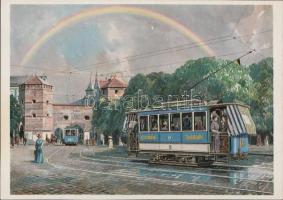 21 db modern képeslap: 14 Ilya Glazunov művészlap, 6 db München lap pinx. Max Pfaller és Günther Vog...