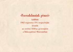 1849. 10Ft "Kincstári utalvány" 1962-es utánnyomata gyorssajtón T:I-