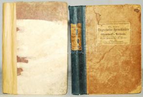 2db régi nyelvkönyv: Franz Ney: Ungarische Sprachlehre nach Ollendorff's Methode. Pest, 1867, R...