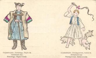 Hungarian folklore, cattleherd and swineherd boy s: Györffy Anna (EK)