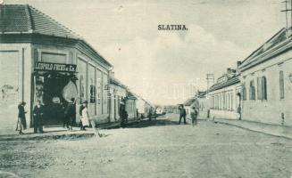 Slatina, Podravska Slatina; the shop of Leopold Fuchs