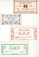 Börtönpénzek Kalocsa 10Ft, 50Ft, 100Ft, 500Ft (4 klf) T:I