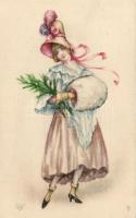 Italian art postcard, Primus Pastella