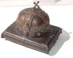 Szent Korona bronz levélnehezék