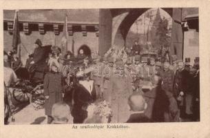 Kraków, the visit of Charles IV and Zita