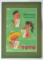 Toto kisplakát paszpartuban 21x30 cm