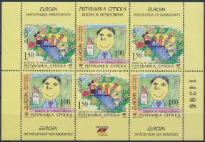 Europa CEPT: Integration stamp-booklet page, Europa CEPT: Integráció bélyegfüzetlap