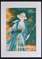 Divat kisplakát paszpartuban 21x30 cm