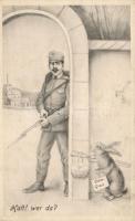Soldier with gun, Easter