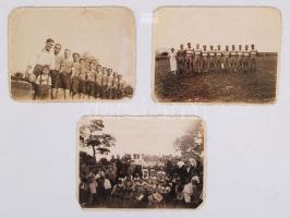 1938 Rákosszentmihályi Torna Klub labdarúgó mérkőzés 3 fotó 11x9 cm