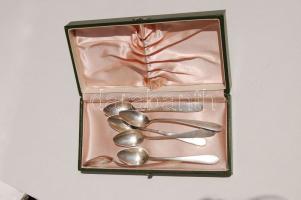 Ezüst kiskanál készlet "Goszmann Gy. Pesth" 1830-tól 6db(1db pótolt azonos műhelyből)