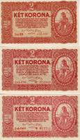 1920. 2K 3 klf típusban T:I (2x), II (1x)