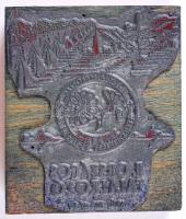 Természetjáró tétel pecsétnyomó klisé, zománcozott jelvények, hímzett