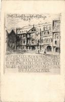 1922 Frankfurt am Main, Philatelisten Tag, etching, Ga.
