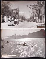 1945-1950 10 db nagyméretű MTI és egyéb hivatalos fotó Magyarországról 30x24 cm