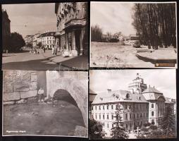 1945-1950 10 db nagyméretű MTI és egyéb hivatalos fotó Magyarországról 30x24 cm