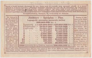 1925. "Jókai sorsjegy" 20.000K T:II