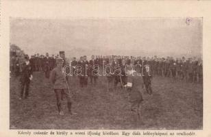 Károly király a bécsi ifjúság körében / Charles IV visiting Wiener students