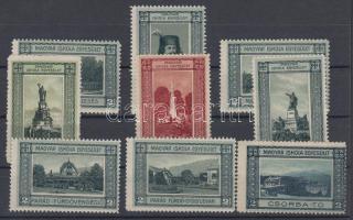 1930 Magyar Iskola Egyesület: nevezetességek, 9db-os levélzáró sor