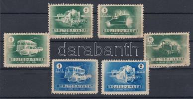 1953-1955 "Gyüjtsd a vasat", 6db, klf propaganda levélzáró