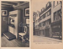 Bonn, Beethoven House - 2 db német képeslap / German postcards