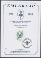 2004 2db emléklap: MVSz 90. évfordulója, Gödöllő; Petschauer Attila, Bélyegkiállítás Várpalota