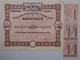 1926. Szegedi Téglagyár Társulat részvénye 125P-ről