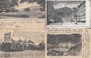 6 db régi, osztrák képeslap / 6 Austrian postcards: Laxenburg, Wienerwald, Innsbruck, Bad Hall, Hartberg, Vienna