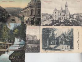 5 db régi városképes lap: 1 db magyar és 4db felvidéki városképes lap / 5 pieces of old city cards from Hungary and Kingdom of Hungary,