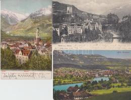 3 db régi képeslap: 2 Merano és 1 Solothurn