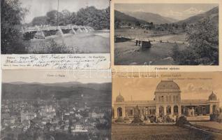 10 db régi városképes lap: Magyarország, Horvátország, Felvidék, Kárpátalja, Erdély, Bosznia Hercegovina városképes lapok / 10 old postcards from Hungary, Croatia, Kingdom of Hungary, Carpathian Ukraine, Transylvania, Bosnia and Herzegovina