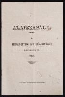1901 A Rákoskeresztúri munkás-otthoni izraelita hitközség alapszabályai 16p.