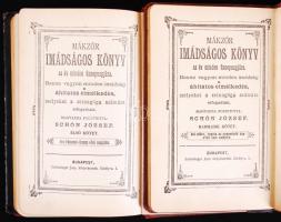 Judaika könyv tétel: Mákzór Imádságos könyv I-IV. Budapest é.n. Schlesinger Jozs. könyvkeresk.+ Dr. ...