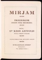 Judaika könyv tétel: Mákzór Imádságos könyv I-IV. Budapest é.n. Schlesinger Jozs. könyvkeresk.+ Dr. ...