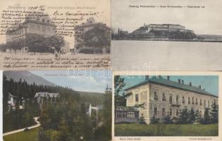 13 db régi városképes lap: Magyarország, Horvátország, Felvidék, Erdély, Vajdaság, Ausztria városképes lapok / 13 old postcards from Hungary, Croatia, Kingdom of Hungary, Transylvania, Vojvodina, Austria