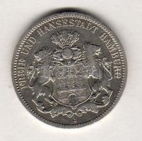 Német Császárság/Hamburg 1911. 3M ezüst T:3/3+ pici ph