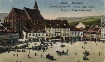 Brassó - 2 db régi képeslap (Schuller-védház, Főtér)