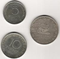 1948. "Szabadságharc" sor 5Ft, 10Ft, 20Ft ezüst T:2 (20Ft-nál pici ph)