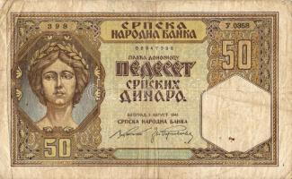 Szerbia/ném. megsz. 50D T:III