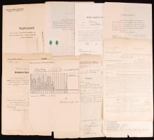 1942 Tájékoztató és iratok a m. kir. honvéd légierő repülőgép-vezetői tanfolyamáról kb 10 db