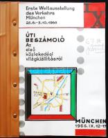 1965 Uti beszámoló az első közlekedési világkiállításról 63 eredeti fotót tartalmazó 86 gépírt oldalas kiadvány