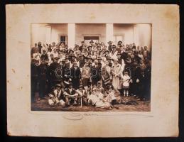 1928 Tűzoltók szüreti bálja. Jelzett hátoldalán felirattal, kartonra kasírozva, 25x33cm