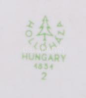 "Elzett Művek Írószergyára. Alapitva 1881" feliratú, jelzett Hollóházi porcelán hamutál, 1...