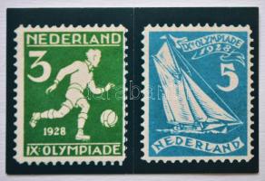 1928 Amsterdami Olimpia modern önpatadós levélzáró 1928 Amsterdam Olympic modern poster stamps