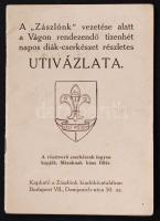 A Zászlónk vezetése alatt a Vágon rendezendő 17 napos diák-cserkészet részletes útivázlata. Térképpel 14p.